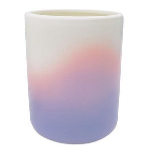 PINK OMBRE Wild Sage Carissa Colorwash 10" tall Breakable Ceramic Wastebasket